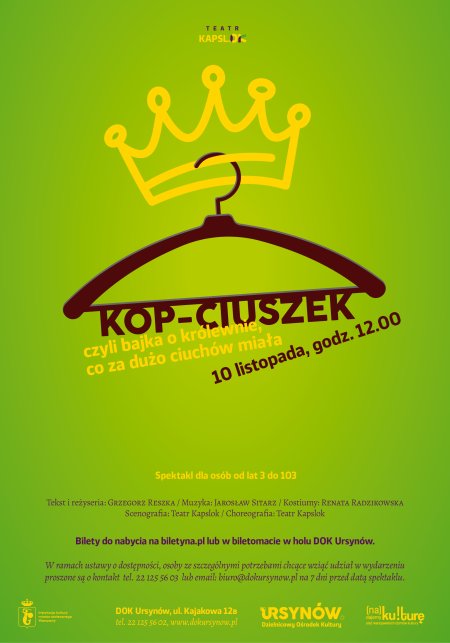 KOP-CIUSZEK, czyli bajka o królewnie, co za dużo ciuchów miała