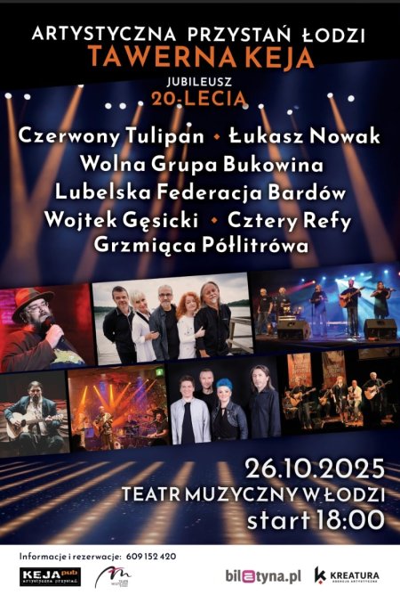 XX lecie Artystycznej Przystani Łodzi Tawerny Keja