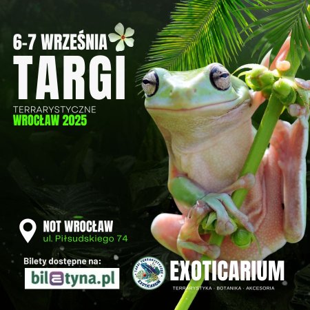 EXOTICARIUM Targi Terrarystyczne Wrocław dwudniowe 6-7 września