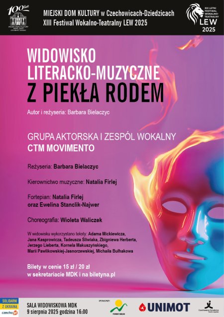 Widowisko literacko - muzyczne: Z PIEKŁA RODEM. Grupa aktorska i zespół wokalny CTM Movimetno