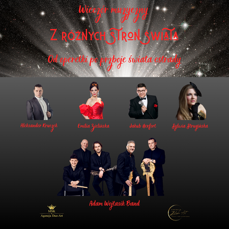 Wieczór Muzyczny z Różnych Stron Świata  - Od Operetki po Przeboje Świata Estrady