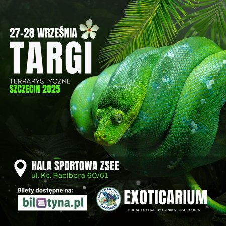 EXOTICARIUM Targi Terrarystyczne Szczecin dwudniowe 27-28 września