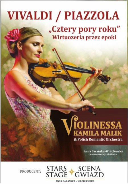 Międzynarodowy Dzień Muzyki. Kamila Malik: Vivaldi - Piazzola / Cztery Pory Roku (koncert)