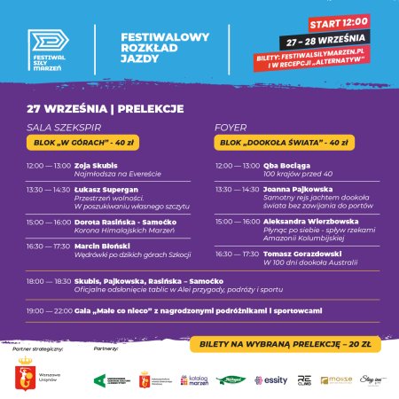 Festiwal Siły Marzeń – „W górach” | od 12:00 do 18:00
