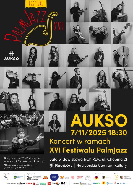 AUKSO. Orkiestra Kameralna Miasta Tychy – koncert w ramach XVI Festiwalu PalmJazz
