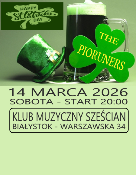 Św. Patryk z zespołem The Pioruners