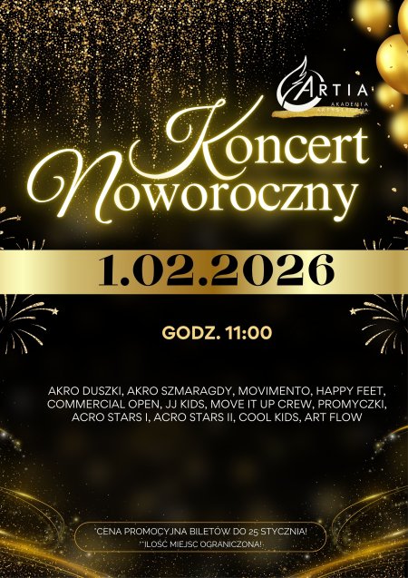 ARTIA Akademia Artystyczna - Koncert Noworoczny 2026 - Jarocin, Pleszew