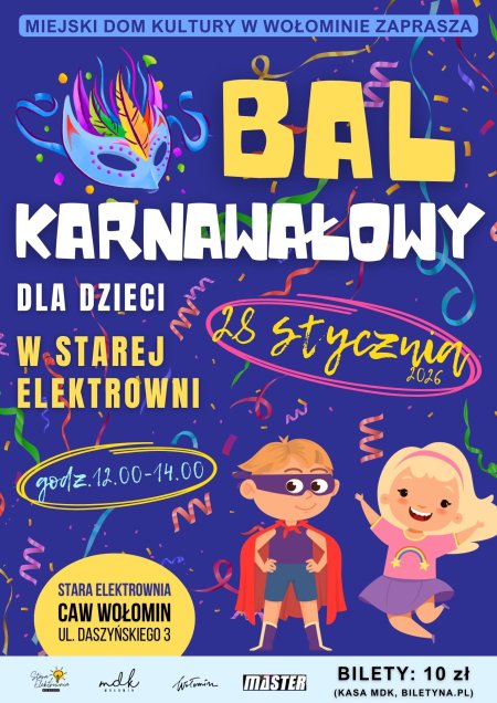 Bal Karnawałowy dla dzieci w Starej Elektrowni