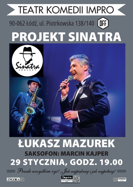 "Projekt Sinatra". Łukasz Mazurek z recitalem piosenek Franka Sinatry