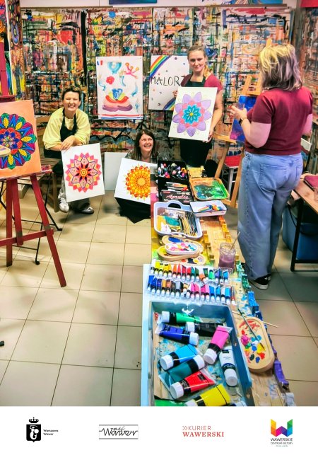 Rodzinna niedziela w Aninie. Zabawa malarska