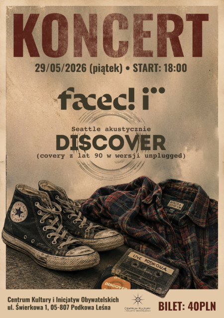 Koncert Faceci + support: DisCover