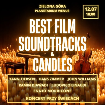 Piano & Cello: Best Film Soundtracks & Candles