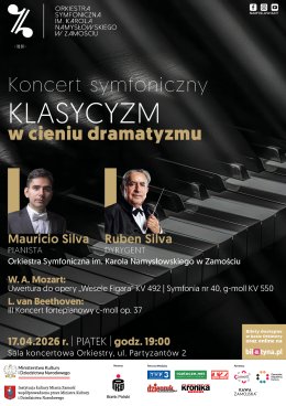 "Klasycyzm w cieniu dramatyzmu" - Koncert symfoniczny - Mauricio Silva, Ruben Silva